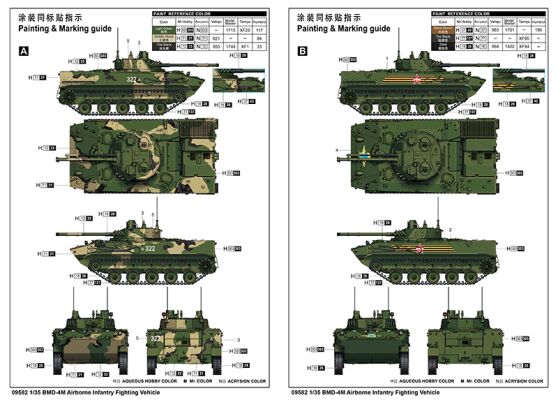 Збірна модель BMD-4M Airborne Infantry Fighting Vehicle детальное изображение Бронетехника 1/35 Бронетехника