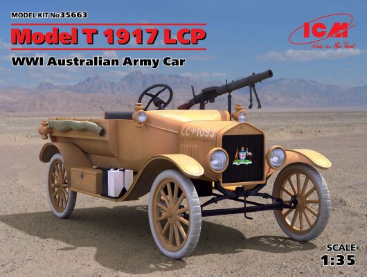 Australian Army Vehicle, Model T 1917 LCP, MB I детальное изображение Автомобили 1/35 Автомобили
