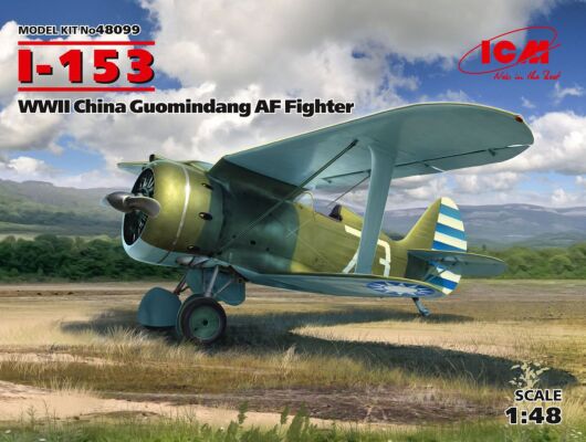 I-153, Chinese WW2 fighter &quot;Guomindang&quot; детальное изображение Самолеты 1/48 Самолеты