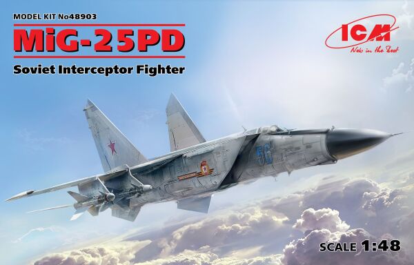 Buildable model of the Soviet fighter-interceptor MiG-25PD детальное изображение Самолеты 1/48 Самолеты