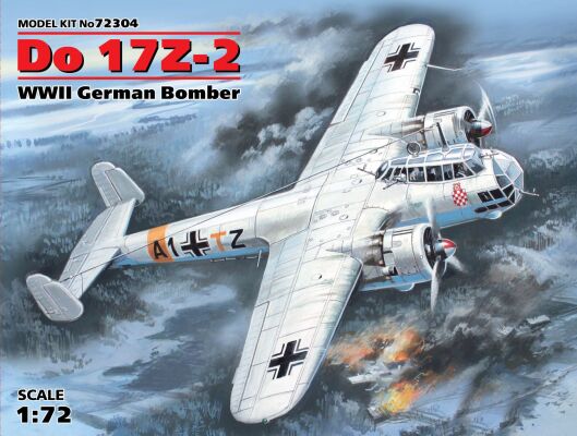 Do 17Z-2 Німецький бомбардувальник детальное изображение Самолеты 1/72 Самолеты