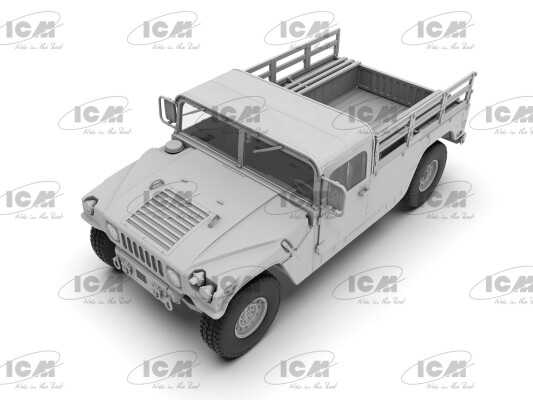 Збірна модель 1/35 Бронеавтомобіль Humvee М1097А2 транспортер вантажів ICM 35436 детальное изображение Автомобили 1/35 Автомобили