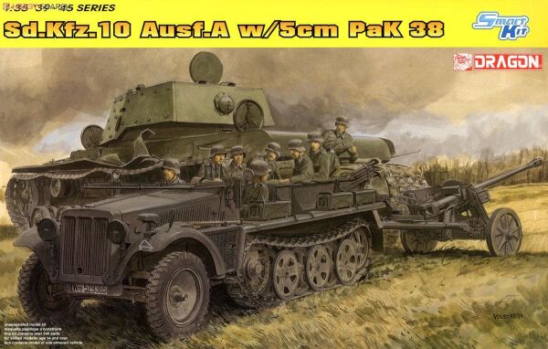 Sd.Kfz.10 Ausf.A w/5cm Pak 38 детальное изображение Бронетехника 1/35 Бронетехника