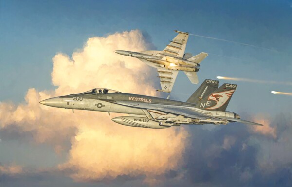 Scale model 1/48 Airplane F/A-18E Super Hornet Italeri 2791 детальное изображение Самолеты 1/48 Самолеты