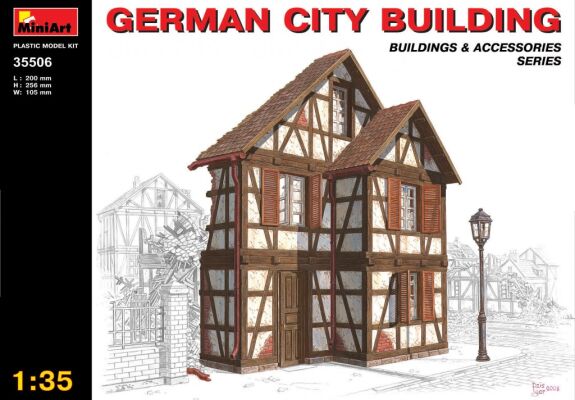 german city house детальное изображение Строения 1/35 Диорамы