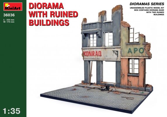 DIORAMA WITH RUINED BUILDINGS детальное изображение Строения 1/35 Диорамы