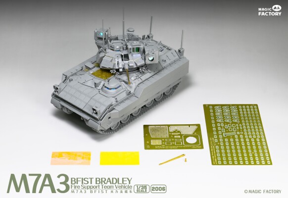 Збірна модель 1/35 Машина вогневої підтримки M7A3 Бредлі BFIST Magic Factory 2006 детальное изображение Бронетехника 1/35 Бронетехника