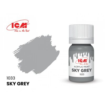 Sky Grey / Небесно-сірий детальное изображение Акриловые краски Краски