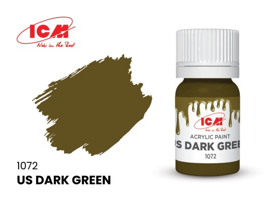 US Dark Green / Американский тёмно-зелёный детальное изображение Акриловые краски Краски