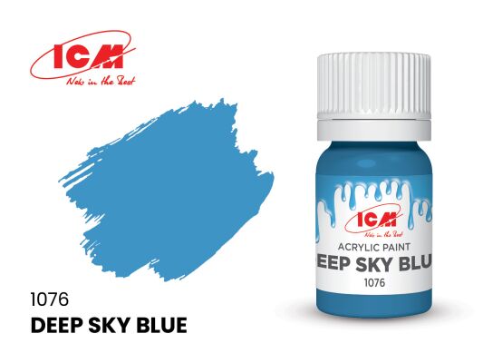 Deep Sky Blue / Глибокий небесно-блакитний детальное изображение Акриловые краски Краски