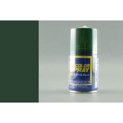 Аерозольна фарба Dark Green (Mitsubishi) / Темно-Зелений Mr.Color Spray (100 ml) S124 детальное изображение Краска / грунт в аэрозоле Краски