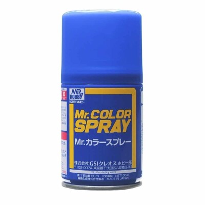 Аэрозольная краска Bright Blue / Яркий Голубой Mr.Color Spray (100 ml) S65 детальное изображение Краска / грунт в аэрозоле Краски