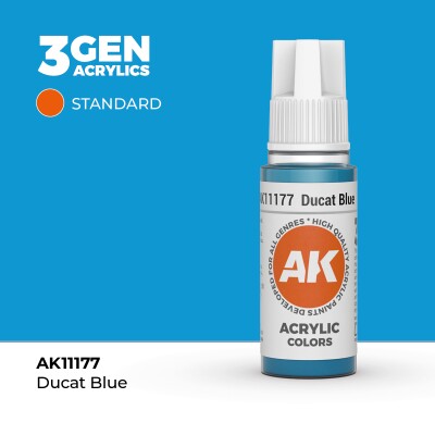 Акриловая краска DUCAT BLUE – STANDARD / СИНИЙ ДУКАТ АК-интерактив AK11177 детальное изображение General Color AK 3rd Generation