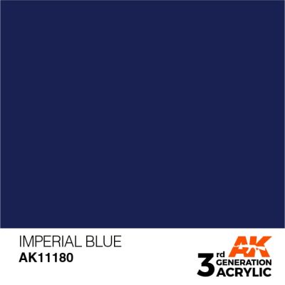 Акриловая краска IMPERIAL BLUE STANDARD - ИМПЕРАТОРСКИЙ СИНИЙ / INK АК-интерактив AK11180 детальное изображение General Color AK 3rd Generation