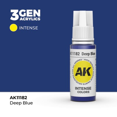Акриловая краска DEEP BLUE INTENSE - ГЛУБОКИЙ СИНИЙ / INK АК-интерактив AK11182 детальное изображение General Color AK 3rd Generation