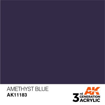 Акрилова фарба AMETHYST BLUE STANDARD - АМЕТИСТОВИЙ СИНІЙ  / INK АК-Interactive AK11183 детальное изображение General Color AK 3rd Generation