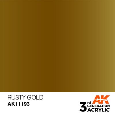 Acrylic paint RUSTY GOLD METALLIC / INK АК-Interactive AK11193 детальное изображение Металлики и металлайзеры Модельная химия