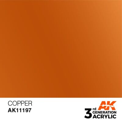 Acrylic paint COPPER METALLIC / INK АК-Interactive AK11197 детальное изображение Металлики и металлайзеры Модельная химия