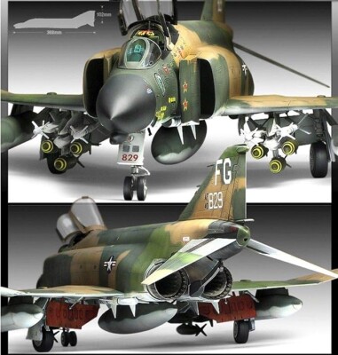 Збірна модель 1/48 літак USAF F-4C &quot;В'єтнамська війна&quot; Academy 12294 детальное изображение Самолеты 1/48 Самолеты