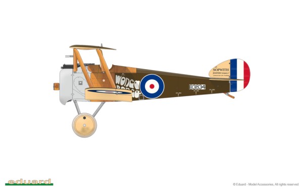 Збірна модель 1/48 Літак Sopwith F.1 Camel (Clerget) Eduard 82172 детальное изображение Самолеты 1/48 Самолеты