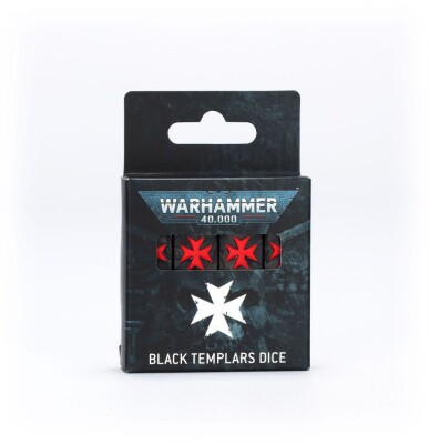Ігрові куби WARHAMMER 40000: BLACK TEMPLARS DICE детальное изображение Кубы WARHAMMER 40,000