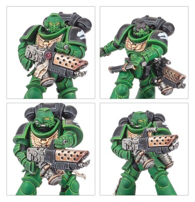 Ігровий набір Warhammer 40000 - COMBAT PATROL - SALAMANDERS детальное изображение Саламандры Космические Десантники