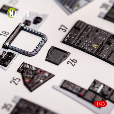F-14A Tomcat late 3D interior decal for Tamiya kit 1/48 KELIK K48068 детальное изображение 3D Декали Афтермаркет