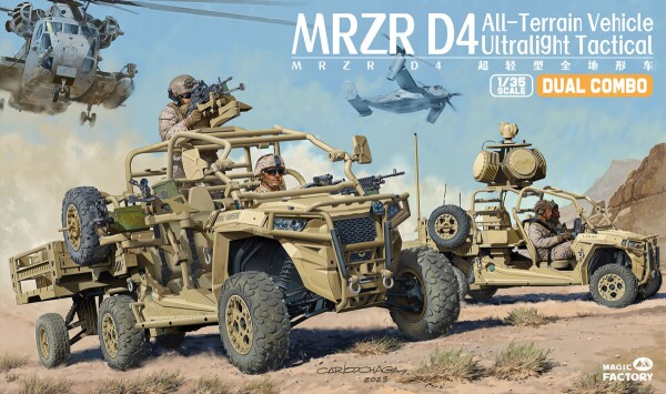 Збірна модель 1/35 Надлегкий тактичний всюдихід MRZR D4 (Dual Combo Set) Magic Factory 2005 детальное изображение Автомобили 1/35 Автомобили