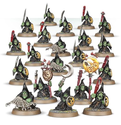 Игровой набор Warhammer AGE OF SIGMAR - GLOOMSPITE GITZ - MOONCLAN STABBAS детальное изображение Мракобесные Гоблины Разрушение