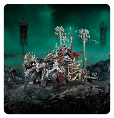 Ігровий набір Warhammer AGE OF SIGMAR - OSSIARCH BONEREAPERS - LIEGE-KAVALOS ON WAR CHARIOT детальное изображение Мёртвые Костетрясы Смерть