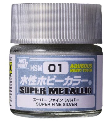 Aqueous Super Metallic - Super Fine Silver / Супер металлик серебро HSM01 детальное изображение Металлики и металлайзеры Модельная химия