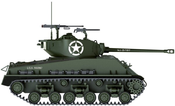 Збірна модель 1/35 танк M4A3E8 Sherman fury Italeri 6529 детальное изображение Бронетехника 1/35 Бронетехника