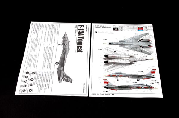 Збірна модель літака F-14A Tomcat детальное изображение Самолеты 1/32 Самолеты