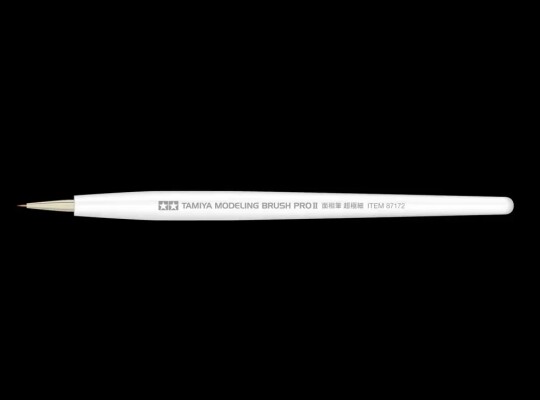 Тонка кисть PRO II (Pointed Brush Ultra Fine) Tamiya 87172 детальное изображение Кисти Инструменты