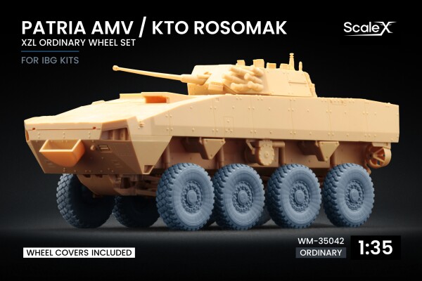 Набор колес XZL+ для Patria AMV / KTO Rosomak от IBG ScaleX WM-35042 детальное изображение Колёса Афтермаркет