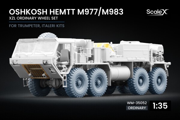 Набор колес XZL для Oshkosh HEMTT M977/M983 от Trumpeter, Italeri ScaleX WM-35052 детальное изображение Колёса Афтермаркет