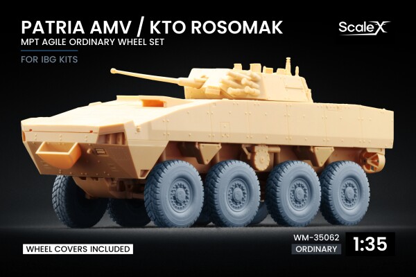 Набор колес MPT Agile для Patria AMV / KTO Rosomak от IBG ScaleX WM-35062 детальное изображение Колёса Афтермаркет