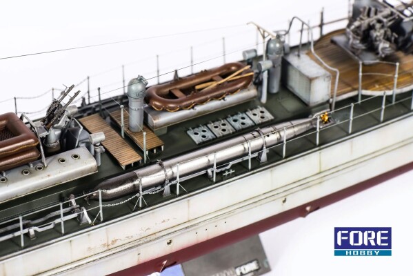 Сборная модель 1/72 немецкий скоростной ударный катер Schnellboot S-38B Foreart 1003 детальное изображение Флот 1/72 Флот