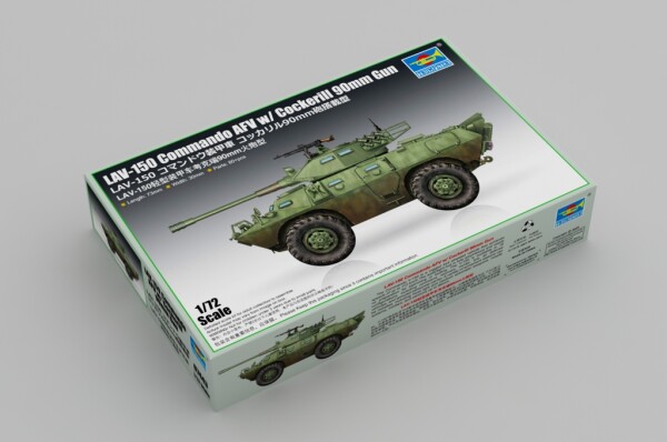 Збірна модель 1/72 Легка броньована машина LAV-150 з гарматою 90-мм Cockerell Trumpeter 07443 детальное изображение Бронетехника 1/72 Бронетехника