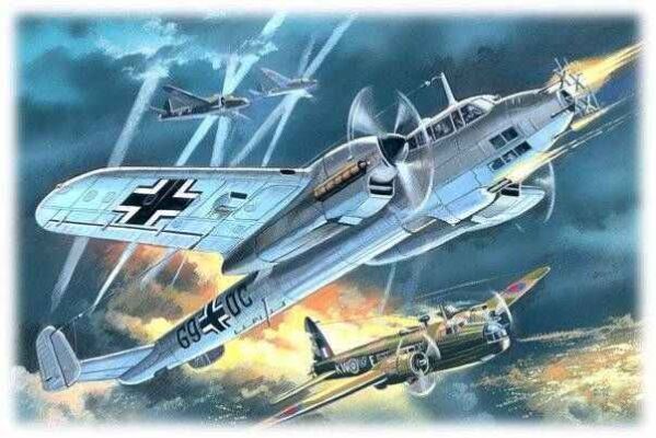 Do 215B-5 Немецкий истребитель II Мировой войны детальное изображение Самолеты 1/72 Самолеты