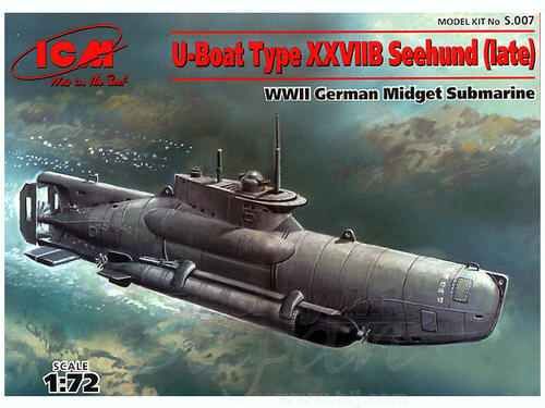 Немецкая подводная лодка типа XXVII &quot;Seehund&quot; (поздняя) детальное изображение Подводный флот Флот