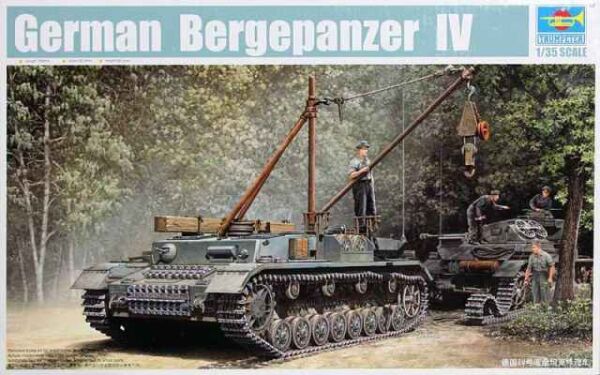 Scale model 1/35 German Bergepanzer IV Recovery Vehicle Trumpeter 00389 детальное изображение Бронетехника 1/35 Бронетехника