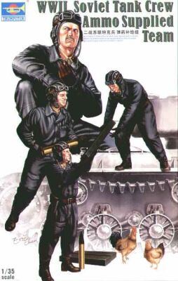 Команда снабжения боеприпасами советского танкового экипажа времен Второй мировой войны детальное изображение Фигуры 1/35 Фигуры