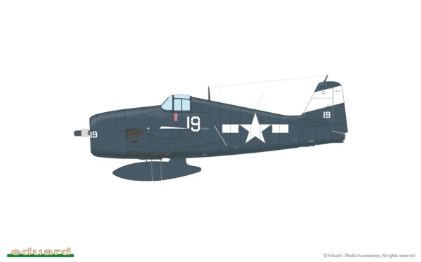 Збірна модель 1/48 Літак F6F-5 Hellcat пізній Eduard 8229 детальное изображение Самолеты 1/48 Самолеты