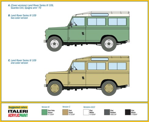 Збірна модель 1/35 Автомобіль Land Rover 109 &quot;Громадська гвардія&quot; Series III Italeri 6542 детальное изображение Автомобили 1/35 Автомобили