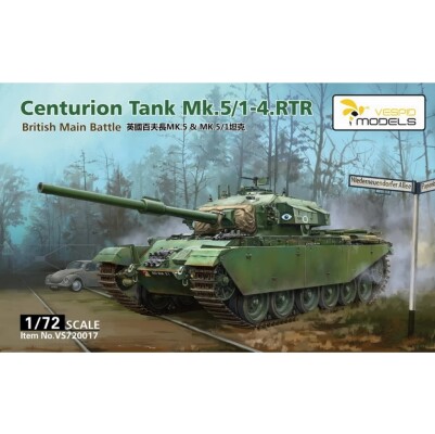 Збірна модель 1/72 Британський танк Centurion Mk.5/1-4.RTR Vespid Models VS720017 детальное изображение Бронетехника 1/72 Бронетехника
