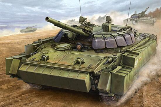 Scale model 1/35 BMP-3 with tiles DZZ Trumpeter 00365 детальное изображение Бронетехника 1/35 Бронетехника