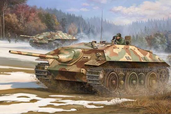 Збірна модель німецького танка E-25 детальное изображение Бронетехника 1/35 Бронетехника