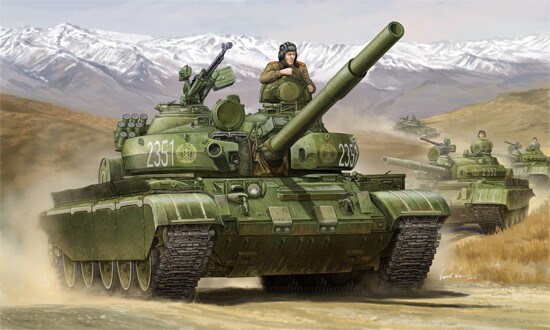 Scale model 1/35 tank T-62 BDD model 1984 (modification model 1972) Trumpeter 01554 детальное изображение Бронетехника 1/35 Бронетехника