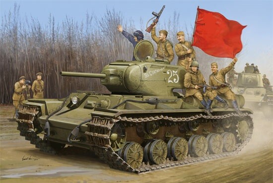 Scale model 1/35 Soviet heavy tank KV-1S Trumpeter 01566 детальное изображение Бронетехника 1/35 Бронетехника